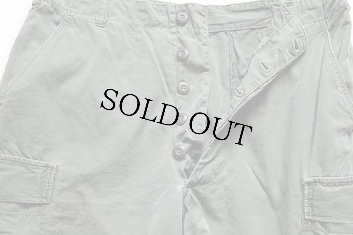 画像3: 60s 米軍 U.S.ARMY ジャングルファティーグパンツ 3rd ノンリップ オリーブグリーン R-M (3)