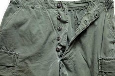 画像3: 60s 米軍 U.S.ARMY ジャングルファティーグパンツ 3rd ノンリップ オリーブグリーン R-M (3)
