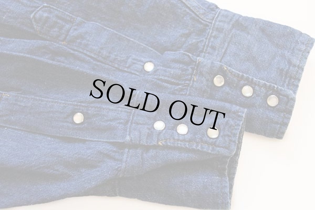 画像5: 70s Sears ROEBUCKS デニム ウエスタンシャツ M (5)