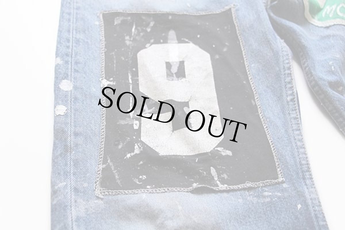 画像6: 00s Levi'sリーバイス 501 パッチ&ペンキ加工 デニムパンツ w32 (6)