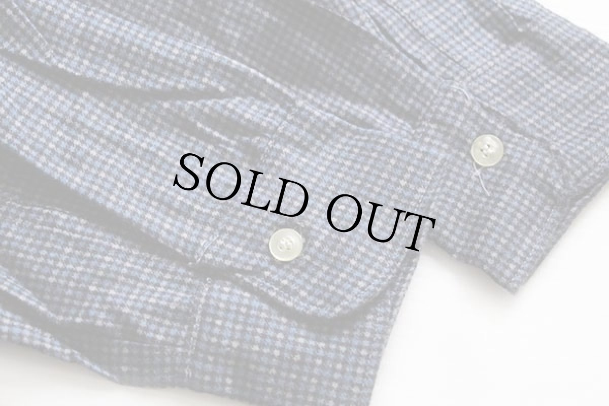 画像6: デッドストック★60s CASINO by CARWOOD チェック 三点留め ボタンダウン コットン プリントネルシャツ M (6)