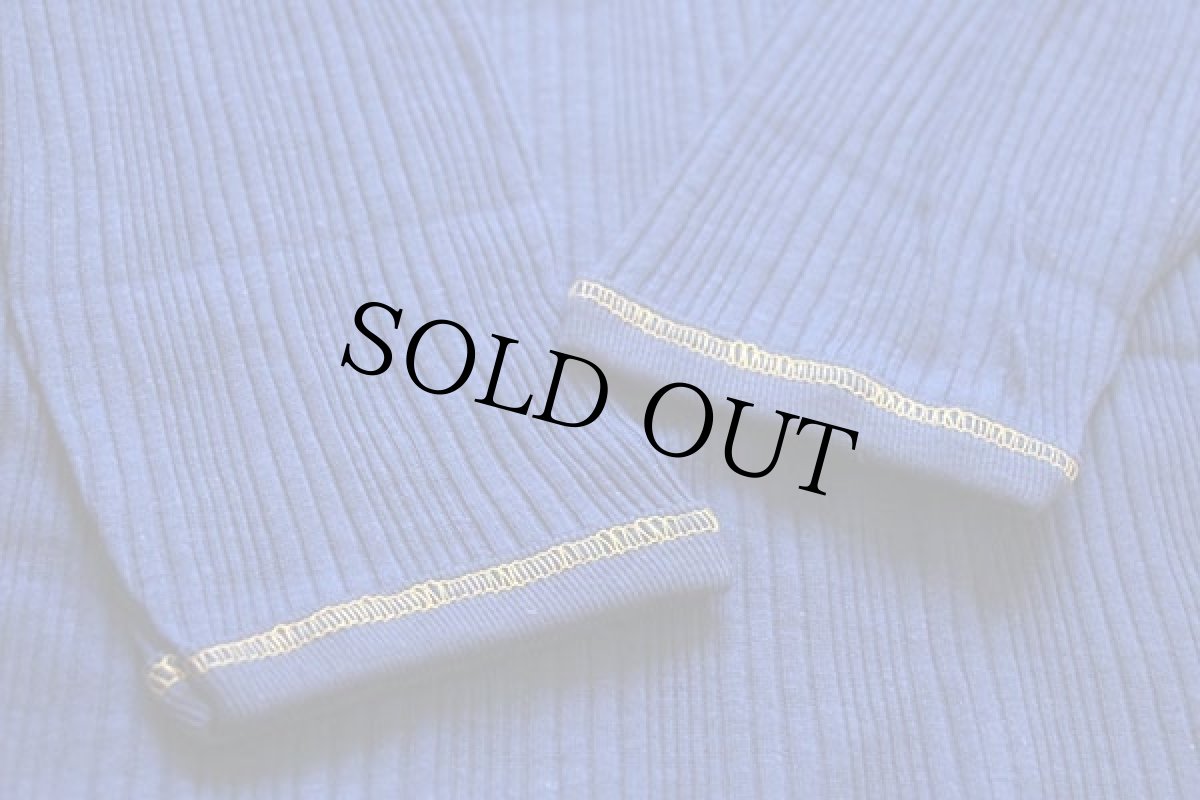 画像6: デッドストック★70s USA製 Kmart ランダム リブニット アンダーシャツ 紺 XL (6)