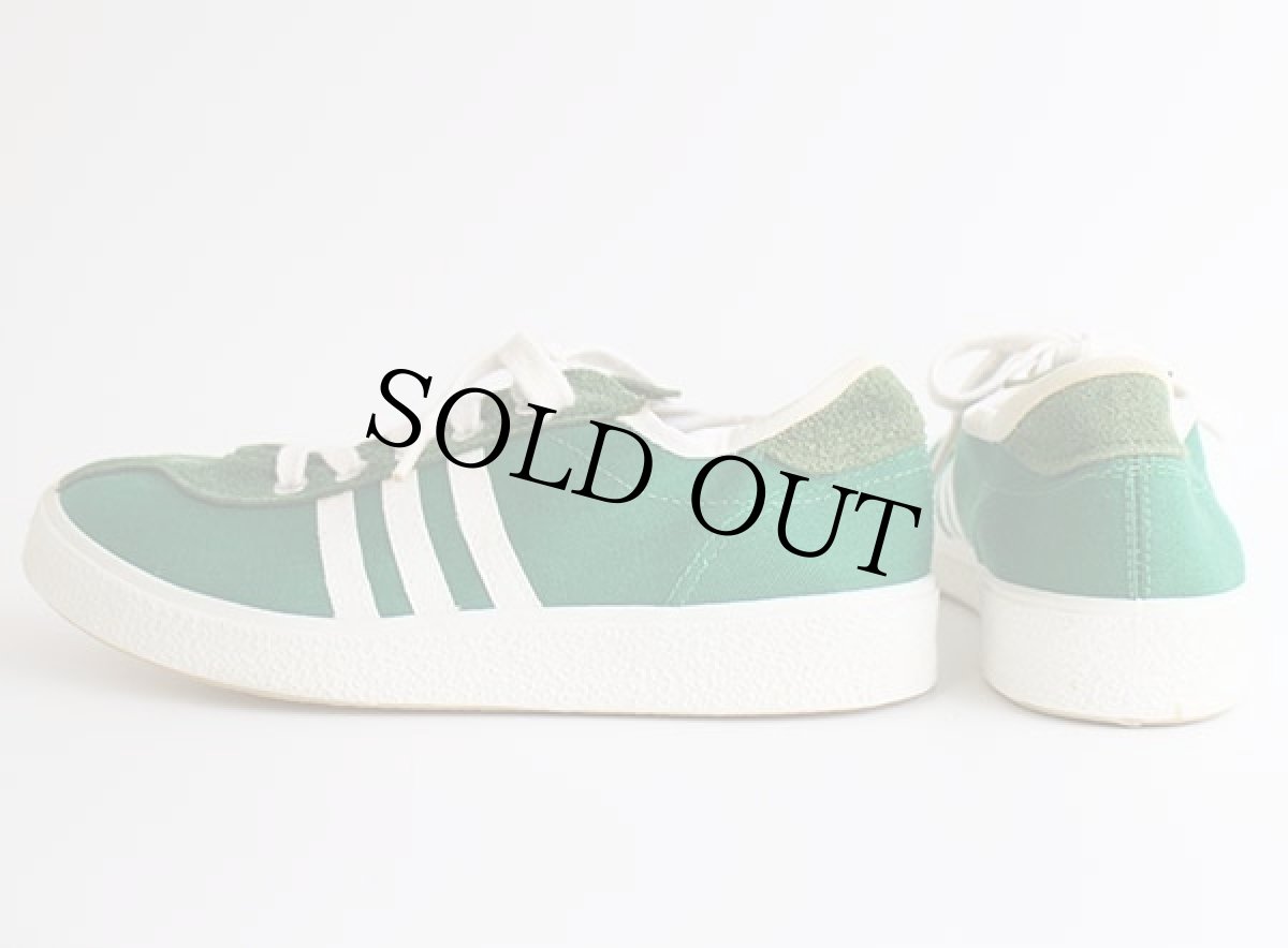 画像2: 70s USA製 LACROSSE キャンバス スニーカー ローカット 緑×白 5.5 (2)