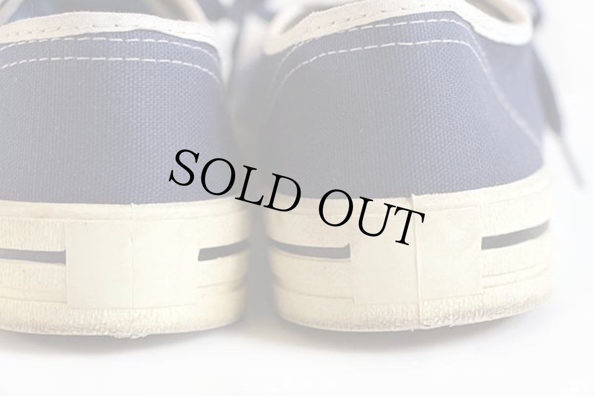 画像8: 70s USA製 UNKNOWN キャンバス スニーカー ローカット 紺 9 (8)