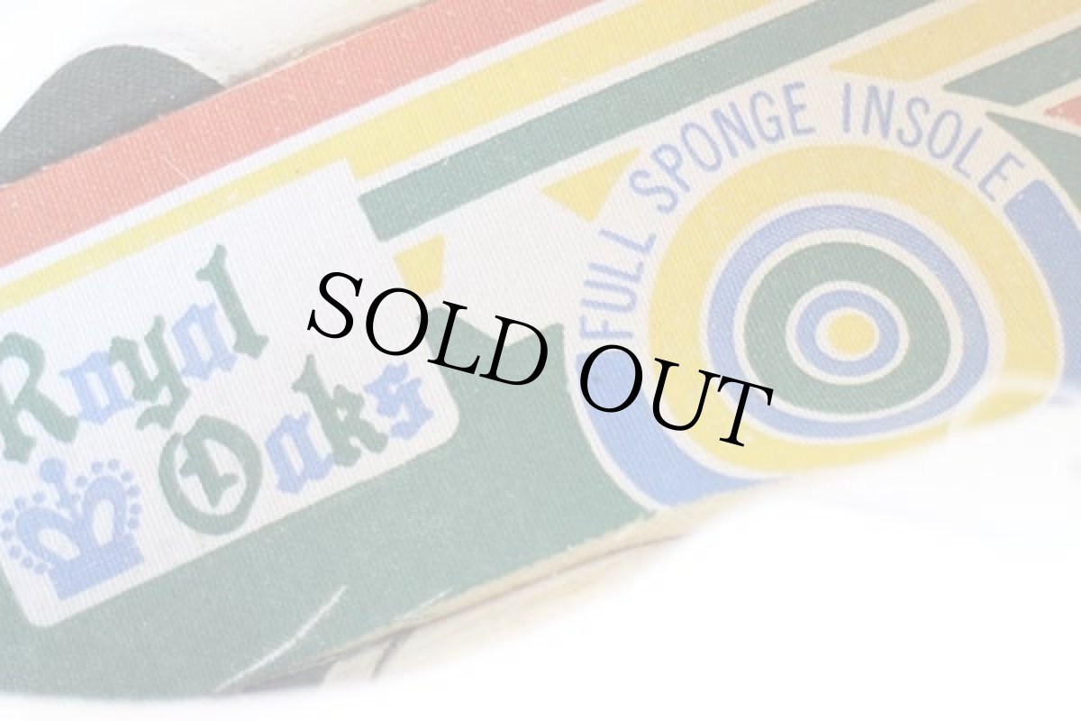 画像5: デッドストック★70s Royal Oaks キャンバス スニーカー ローカット 生成り 11 (5)