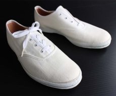 画像1: デッドストック★70s USA製 Kedsケッズ キャンバス スニーカー ローカット 生成り 8XW (1)