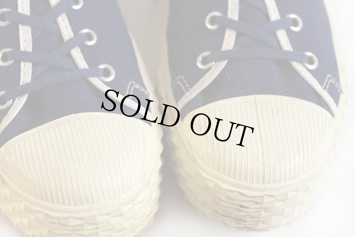 画像7: 70s USA製 UNKNOWN キャンバス スニーカー ローカット 紺 9 (7)