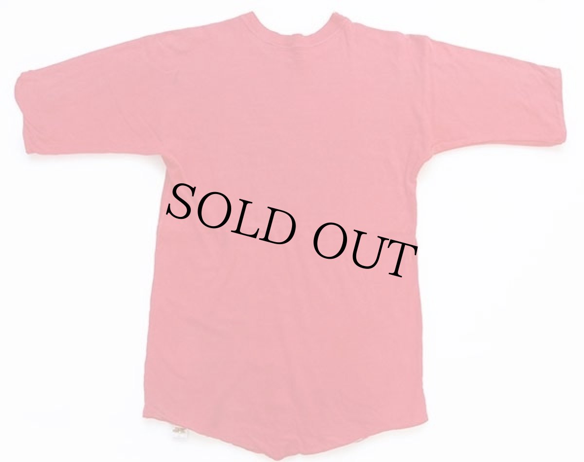 画像2: 70s USA製 RUSSELLラッセル GROVE CITY COLLEGE 四段中抜き コットン リバーシブルTシャツ 赤×ライトグレー (2)