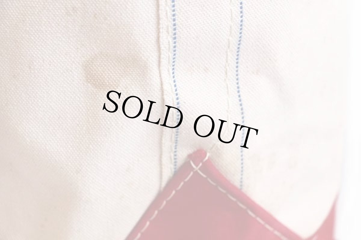 画像4: 80s L.L.Bean BOAT AND TOTE 耳付き キャンバス トートバッグ 赤 L★ラージ (4)