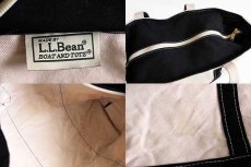 画像4: L.L.Bean BOAT AND TOTE ロングハンドル キャンバス トートバッグ ジップトップ 黒 L★ラージ (4)