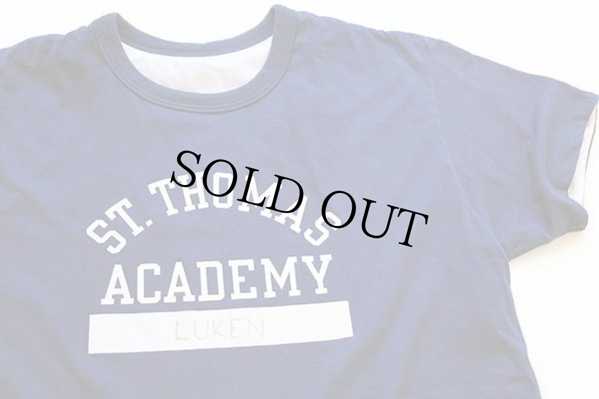 画像5: 80s USA製 Championチャンピオン ST.THOMAS ACADEMY リバーシブルTシャツ 青×白 XL (5)