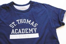 画像5: 80s USA製 Championチャンピオン ST.THOMAS ACADEMY リバーシブルTシャツ 青×白 XL (5)
