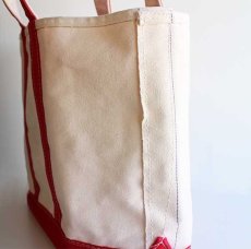 画像3: 70s L.L.Bean BOAT AND TOTE 耳付き キャンバス トートバッグ 赤 M★ミディアム (3)