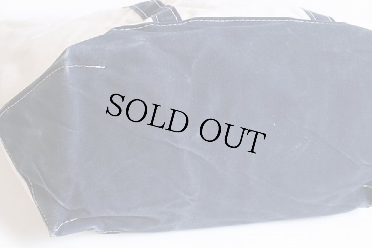 画像7: 80s L.L.Bean BOAT AND TOTE 耳付き キャンバス トートバッグ ジップトップ 紺 L★ラージ (7)