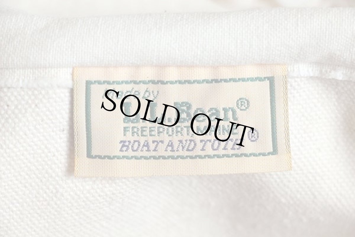 画像3: 80s L.L.Bean BOAT AND TOTE 耳付き キャンバス トートバッグ ジップトップ 紺 L★ラージ (3)