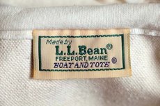 画像3: 80s L.L.Bean BOAT AND TOTE 耳付き キャンバス トートバッグ ジップトップ 紺 L★ラージ (3)