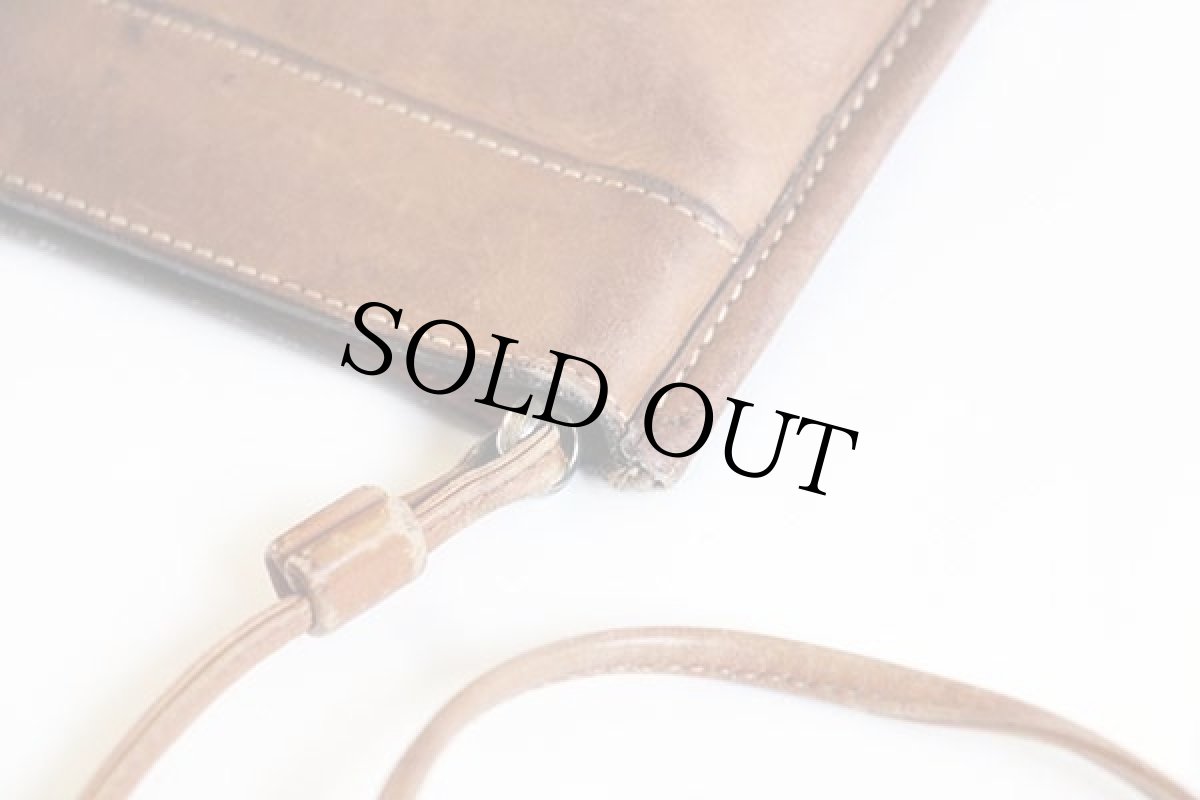 画像5: GHURKAグルカ No.40 THE ESCORT レザー ショルダーバッグ 茶 (5)