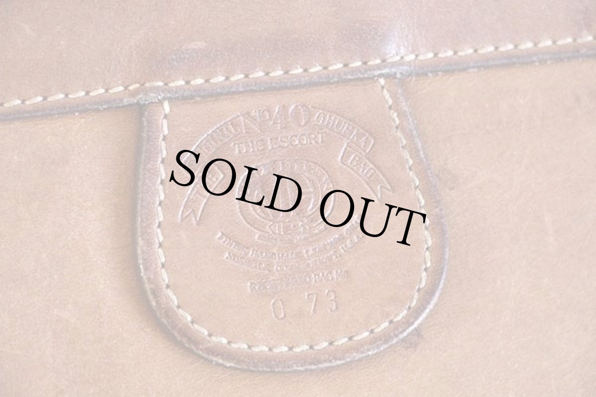 画像3: GHURKAグルカ No.40 THE ESCORT レザー ショルダーバッグ 茶 (3)