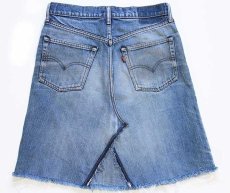 画像2: 80s Levi'sリーバイス 黒カン リメイク デニムスカート w31 (2)