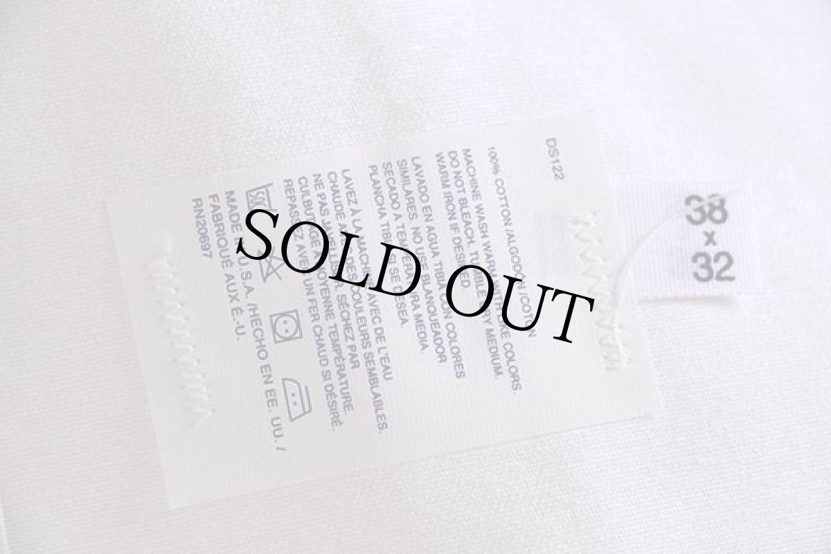 画像5: デッドストック★90s USA製 Dickiesディッキーズ 山ポケ コットン オーバーオール 生成り W38 L32★G (5)