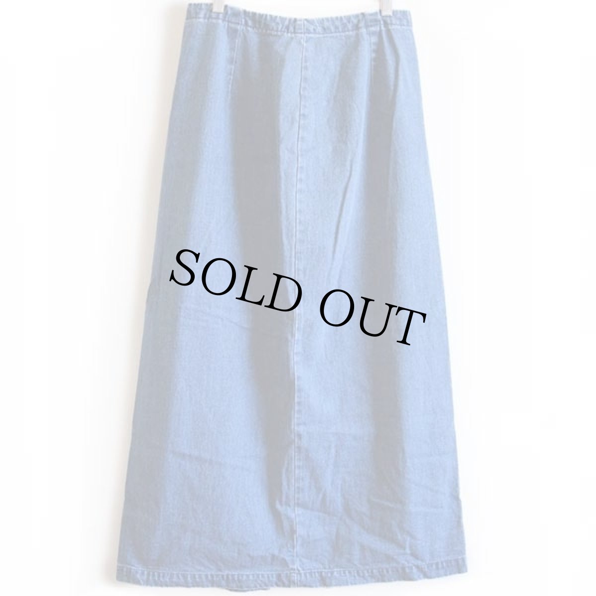 画像2: 90s EddieBauerエディーバウアー マキシ丈 デニムスカート 8 (2)