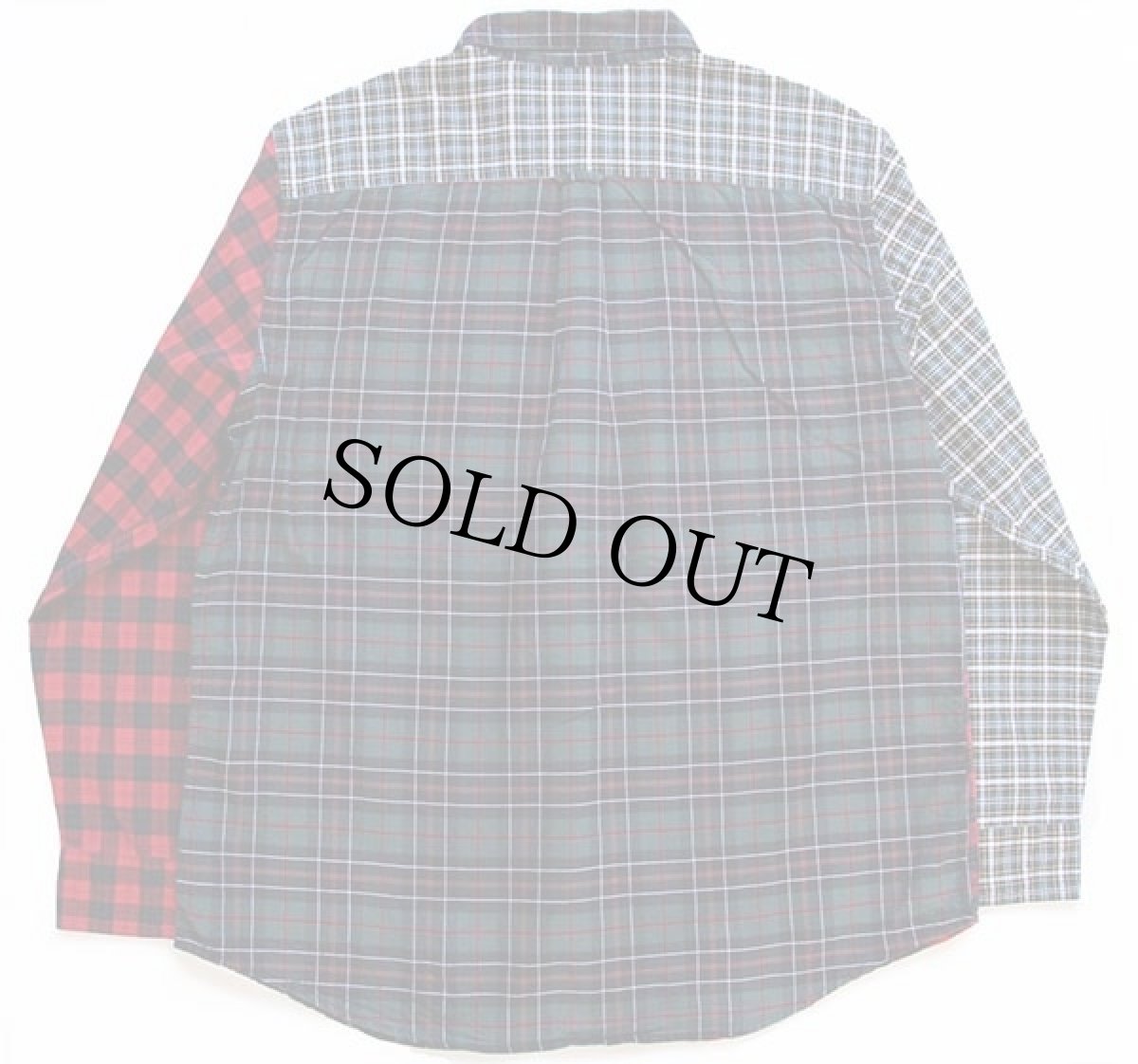 画像2: CHAPS クレイジーパターン タータンチェック ボタンダウン オックスフォード コットンシャツ (2)