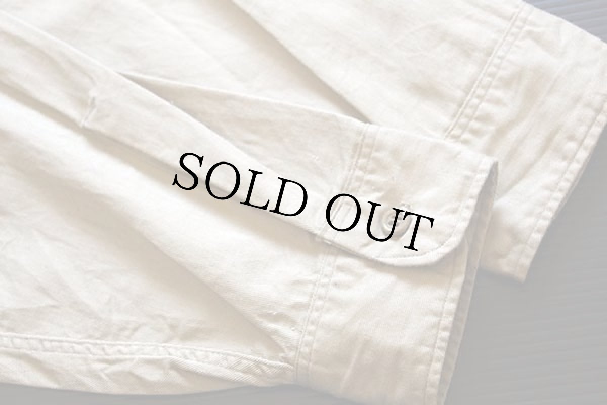 画像8: 60s Leeリー マチ付き コットンツイル ワークシャツ カーキ 16L (8)