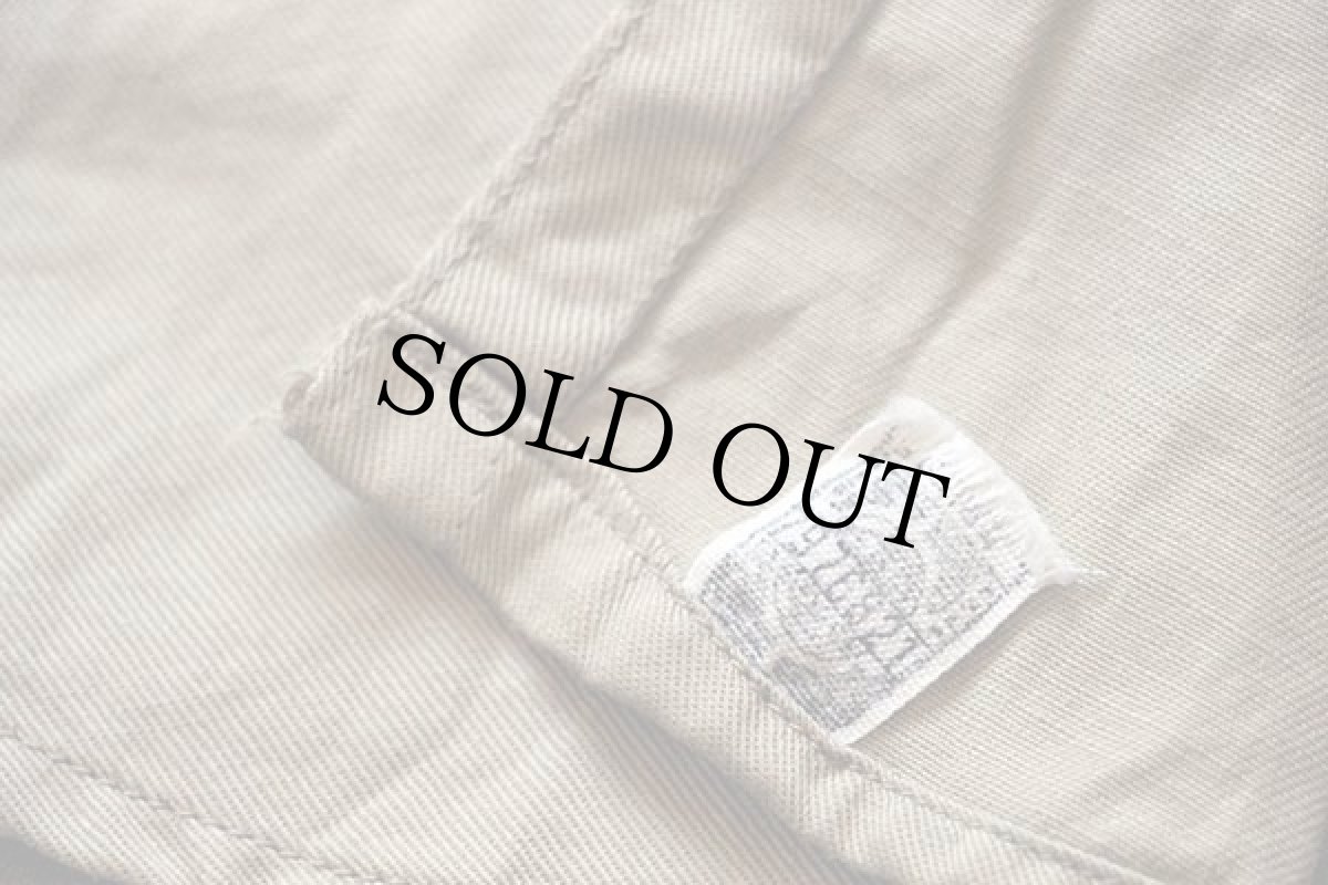 画像5: 60s Leeリー マチ付き コットンツイル ワークシャツ カーキ 16L (5)