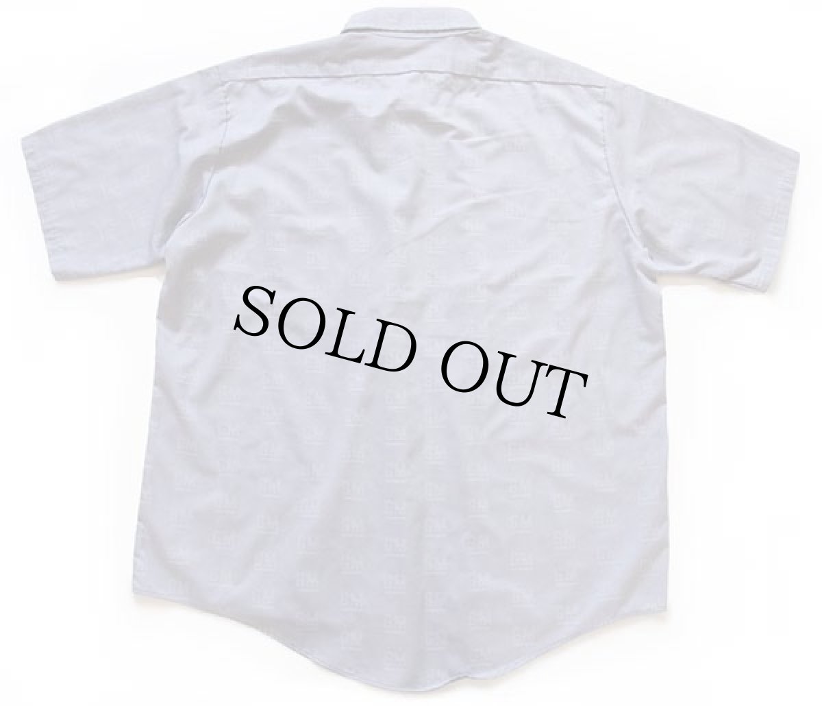 画像2: 00s RED KAPレッドキャップ GM ロゴ 総柄 Goodwrench Service刺繍 ボタンダウン 半袖ワークシャツ グレー XL (2)