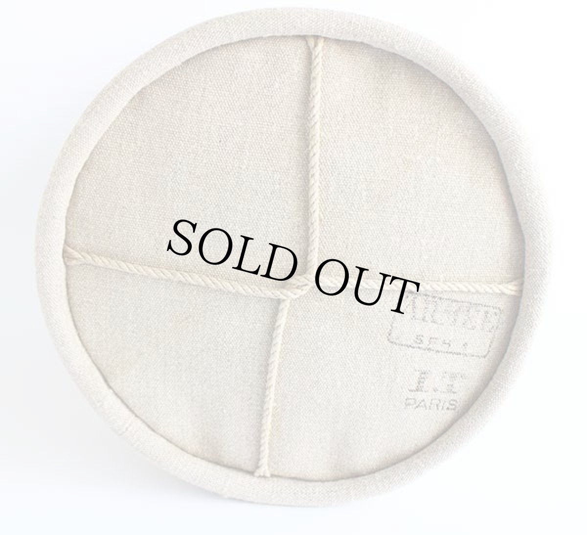 画像3: フランス軍 バケツ型 キャンバス バッグ グレーベージュ (3)