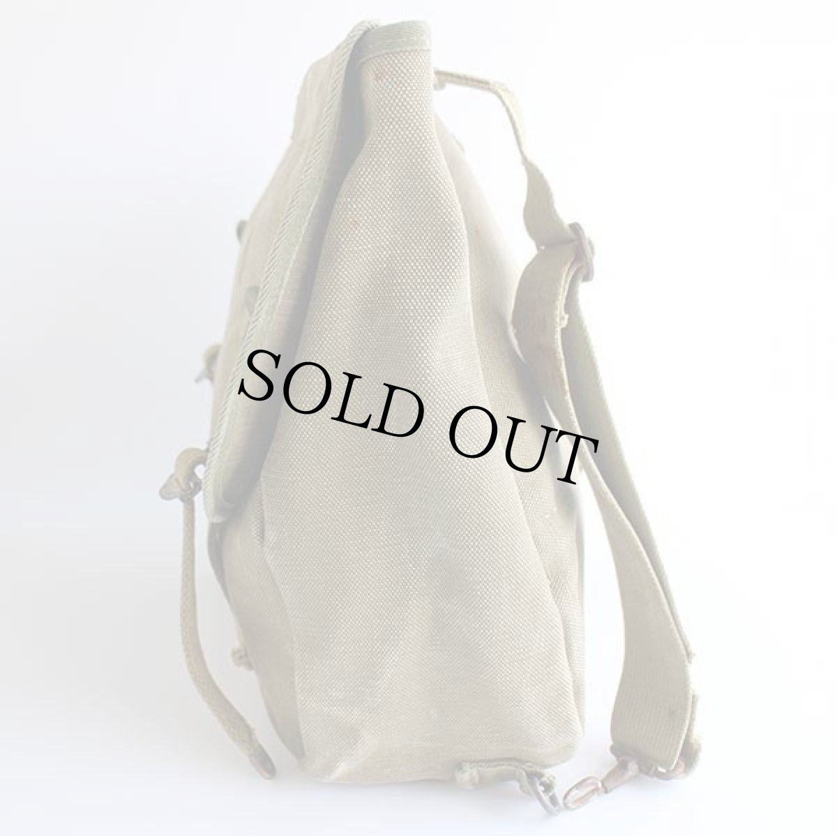 画像3: 40s 米軍 USステンシル キャンバス ミュゼットバッグ オリーブドラブ (3)