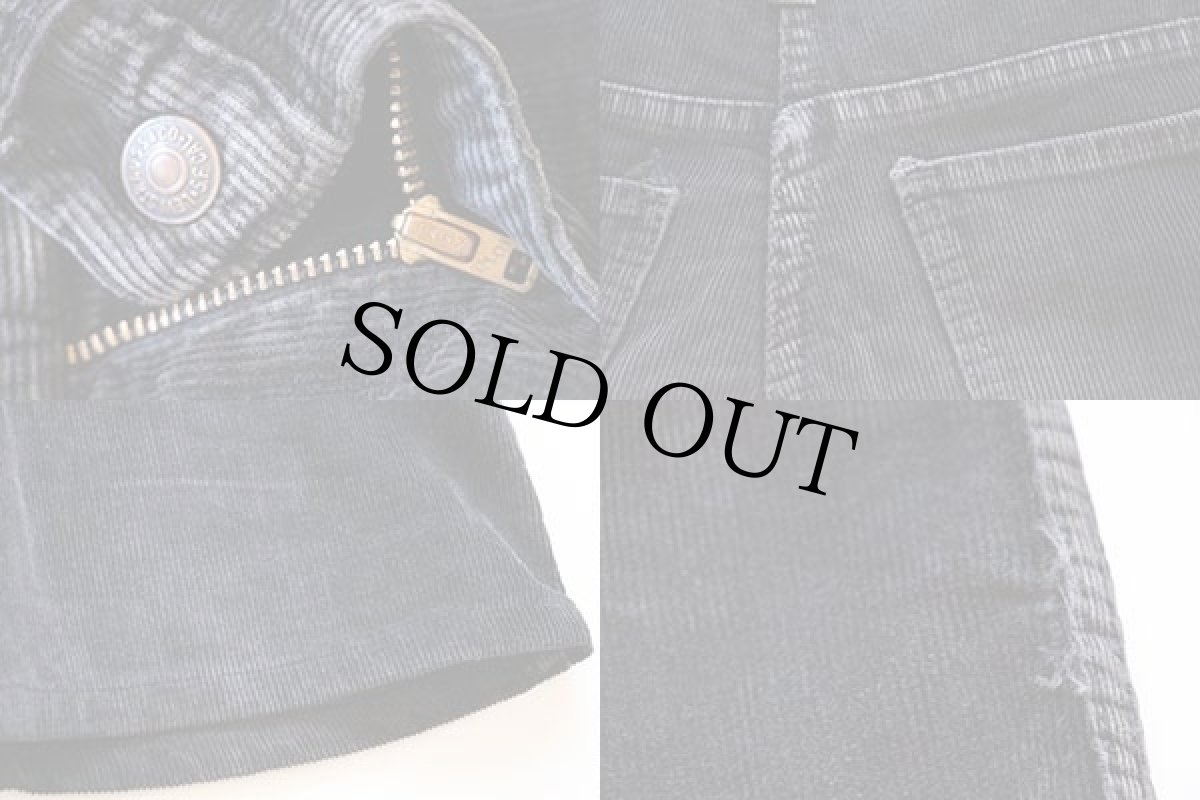 画像3: 70s Levi'sリーバイス コーデュロイ ショートパンツ カスタム 黒 キッズ w24★ショーツ (3)