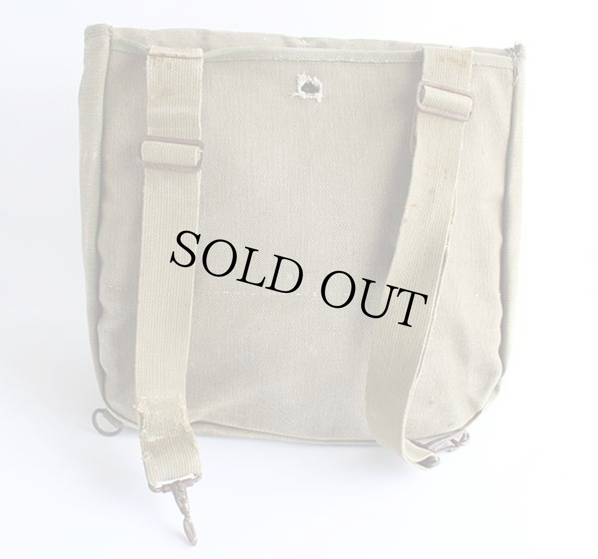 画像2: 40s 米軍 USステンシル キャンバス ミュゼットバッグ オリーブドラブ (2)