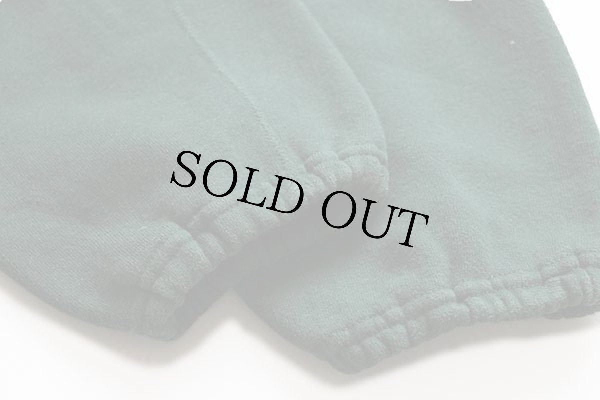 画像6: 60s EDINA PHYSICAL EDUCATION 四段中抜き フロッキープリント スウェットパンツ 緑 S (6)