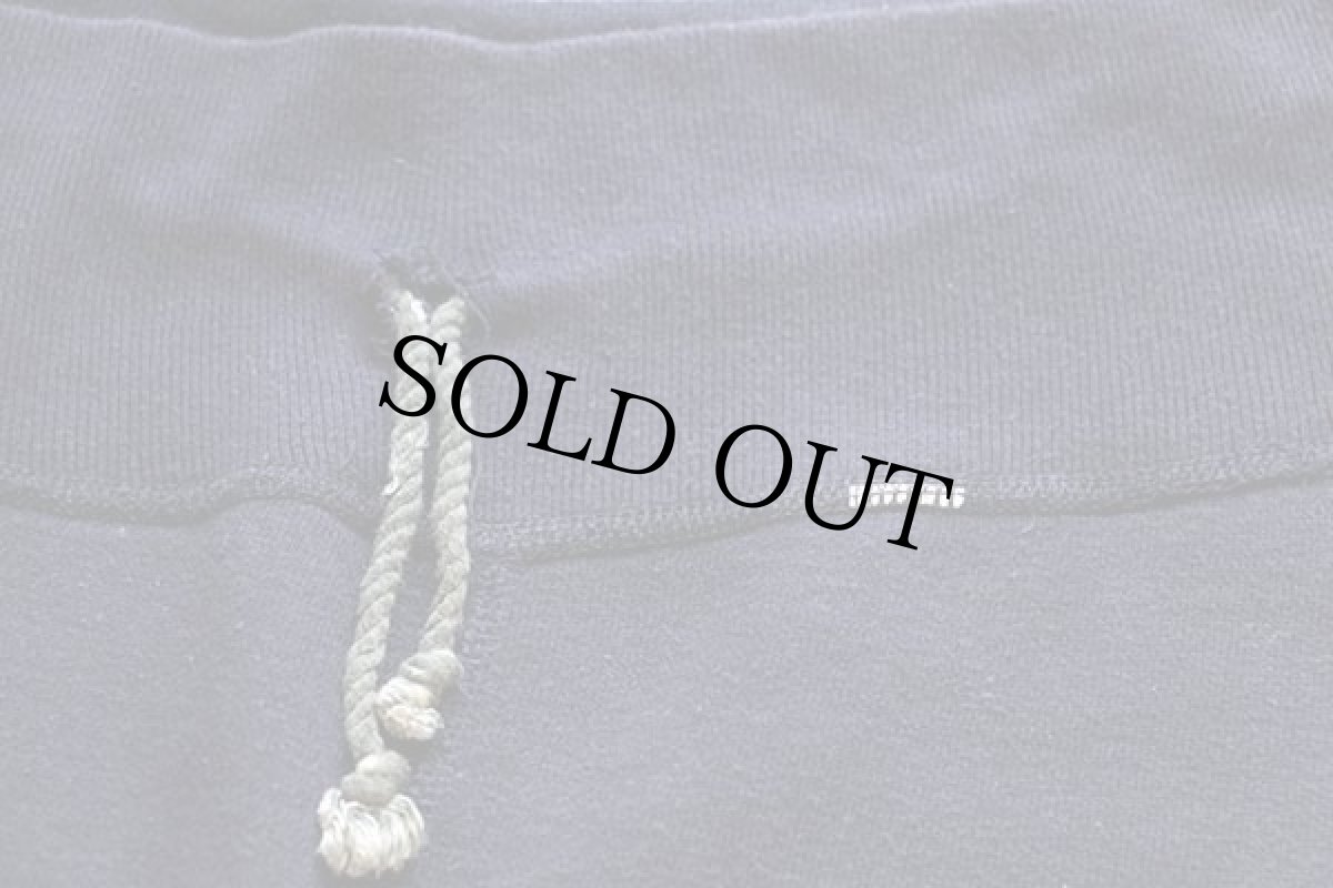 画像4: 60s SOUTH DAKOTA TECH PHYSICAL EDUCATION 四段中抜き コットン スウェットパンツ ナス紺 (4)