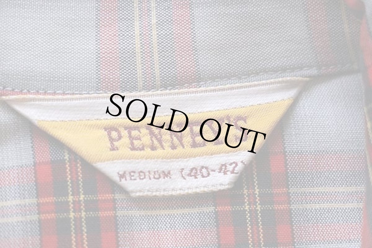 画像4: 50s PENNEY'S オンブレチェック コットンジャケット M (4)