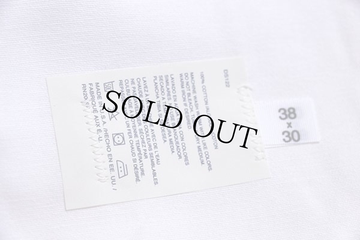 画像4: デッドストック★90s USA製 Dickiesディッキーズ 山ポケ コットン オーバーオール 生成り w38 L30 (4)