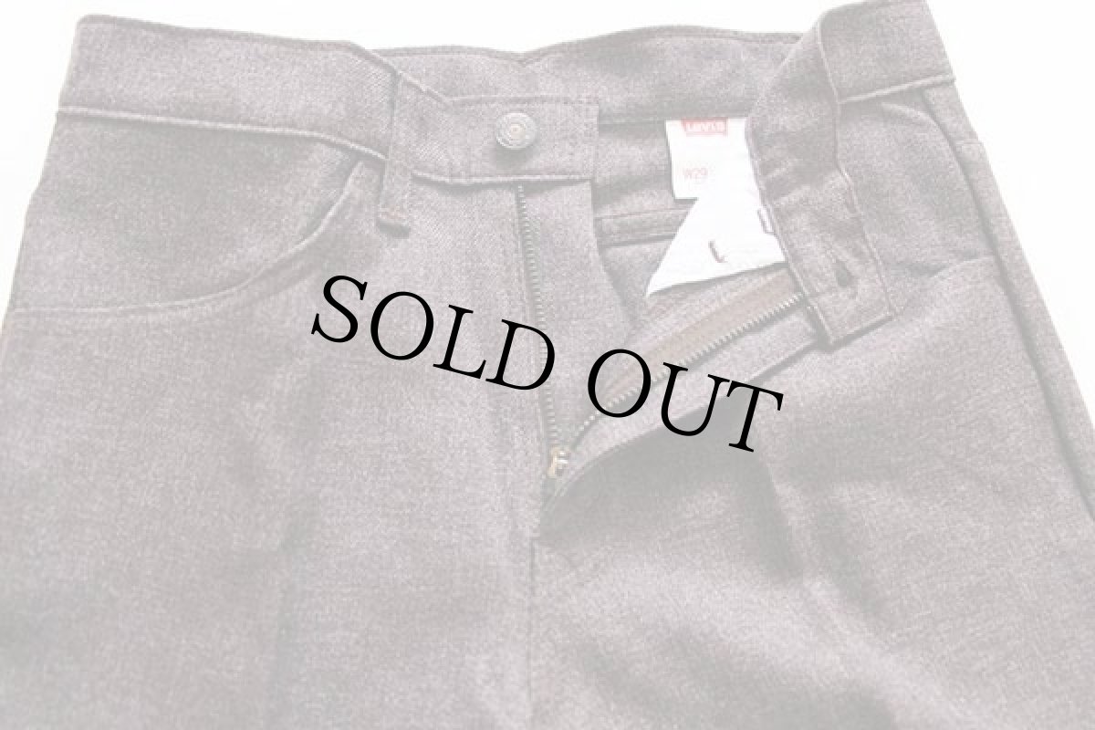 画像4: デッドストック★90s USA製 Levi'sリーバイス 517 ポリエステルパンツ ココア w29 L30★スタプレ (4)