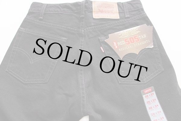 デッドストック☆90s USA製 Levi'sリーバイス 505 ブラック デニム