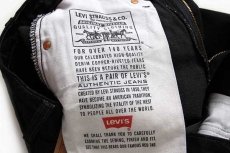 画像6: デッドストック★90s USA製 Levi'sリーバイス 505 ブラック デニムパンツ w30 L34 (6)