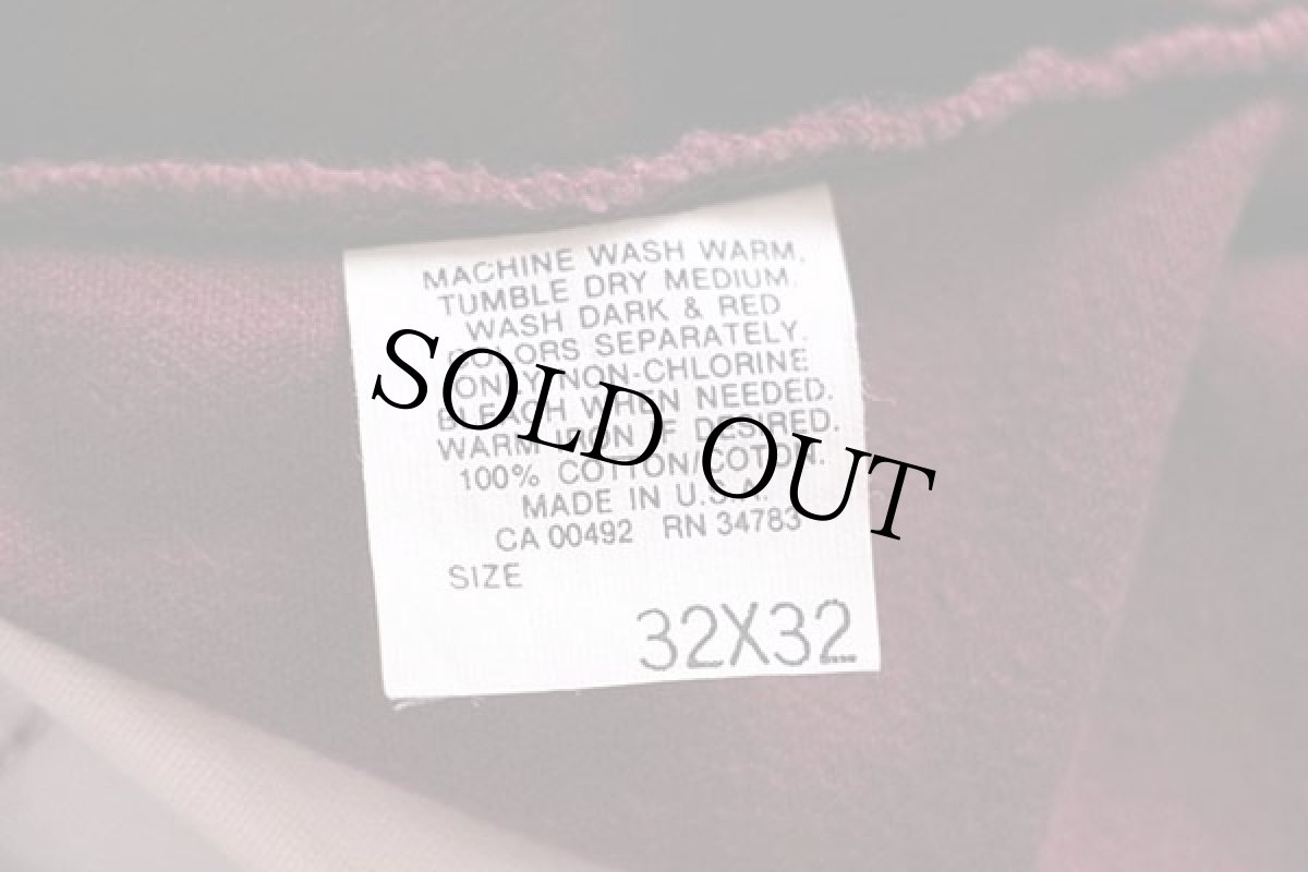 画像5: デッドストック★90s USA製 Leeリー 200-8961 カラーデニムパンツ ワインレッド w32 L32 (5)