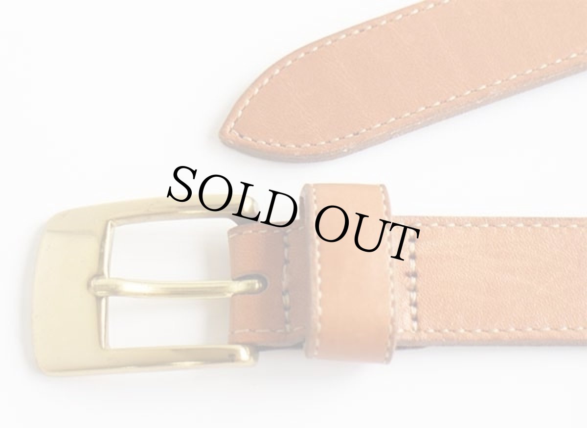 画像2: USA製 EddieBauerエディーバウアー レザーベルト 茶 L★1242 (2)