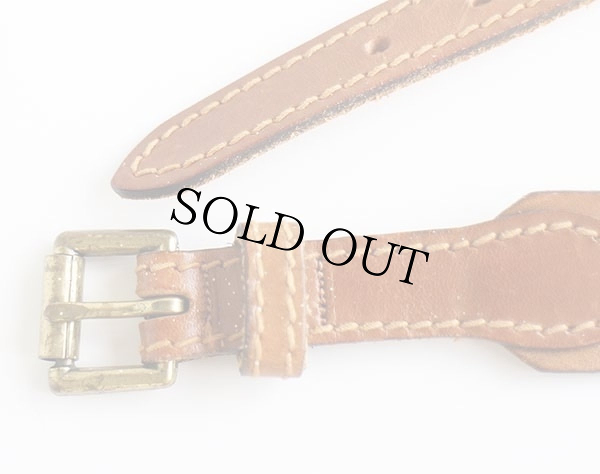 画像2: 90s USA製 Levi'sリーバイス SADDLEMAN Collection レザーベルト 茶 30 (2)