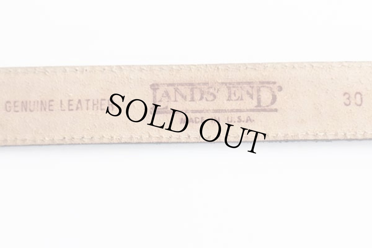 画像3: 90s USA製 LANDS'ENDランズエンド スエード レザーベルト 黒 30★1241 (3)