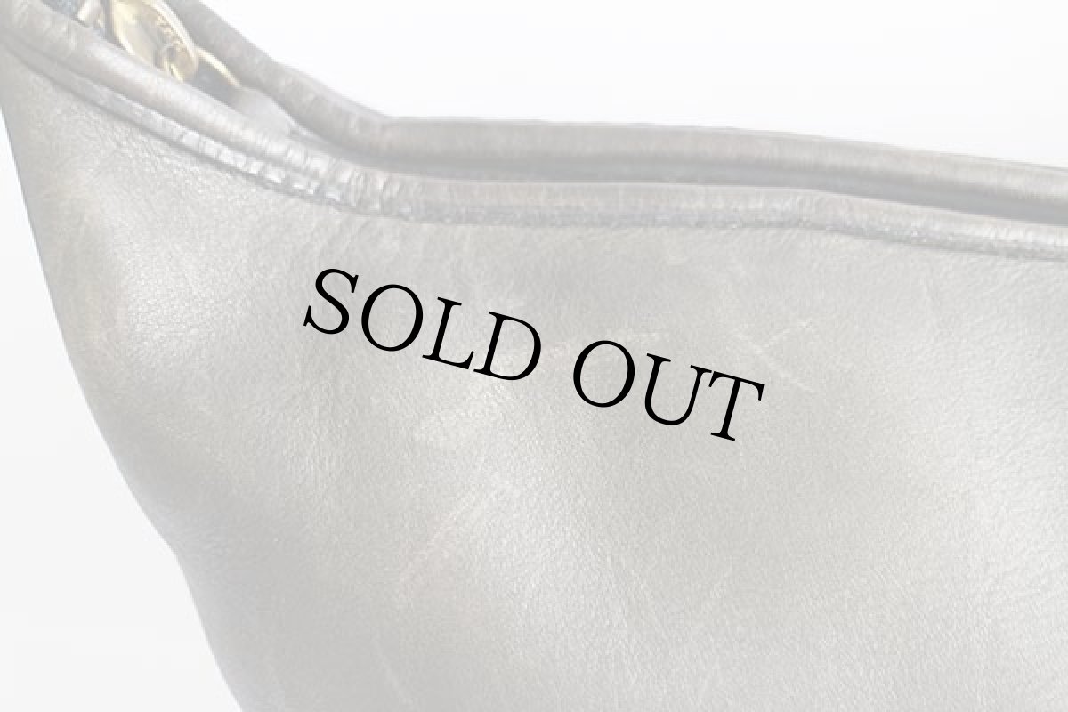 画像8: USA製 COACH オールド コーチ バケツ型 レザー ショルダーバッグ 黒★9953 (8)