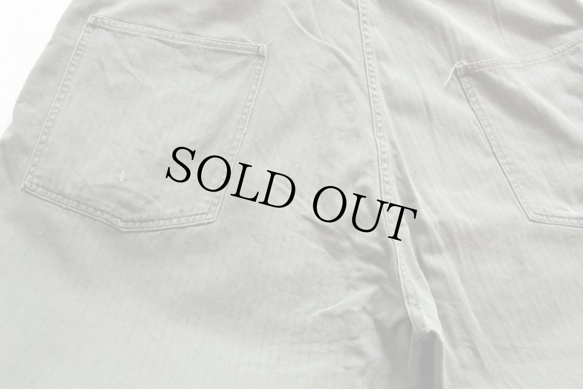 画像6: 40s 米軍 U.S.ARMY M-43 HBT ヘリンボーンツイル オールインワン 初期型 オリーブドラブ★つなぎ (6)