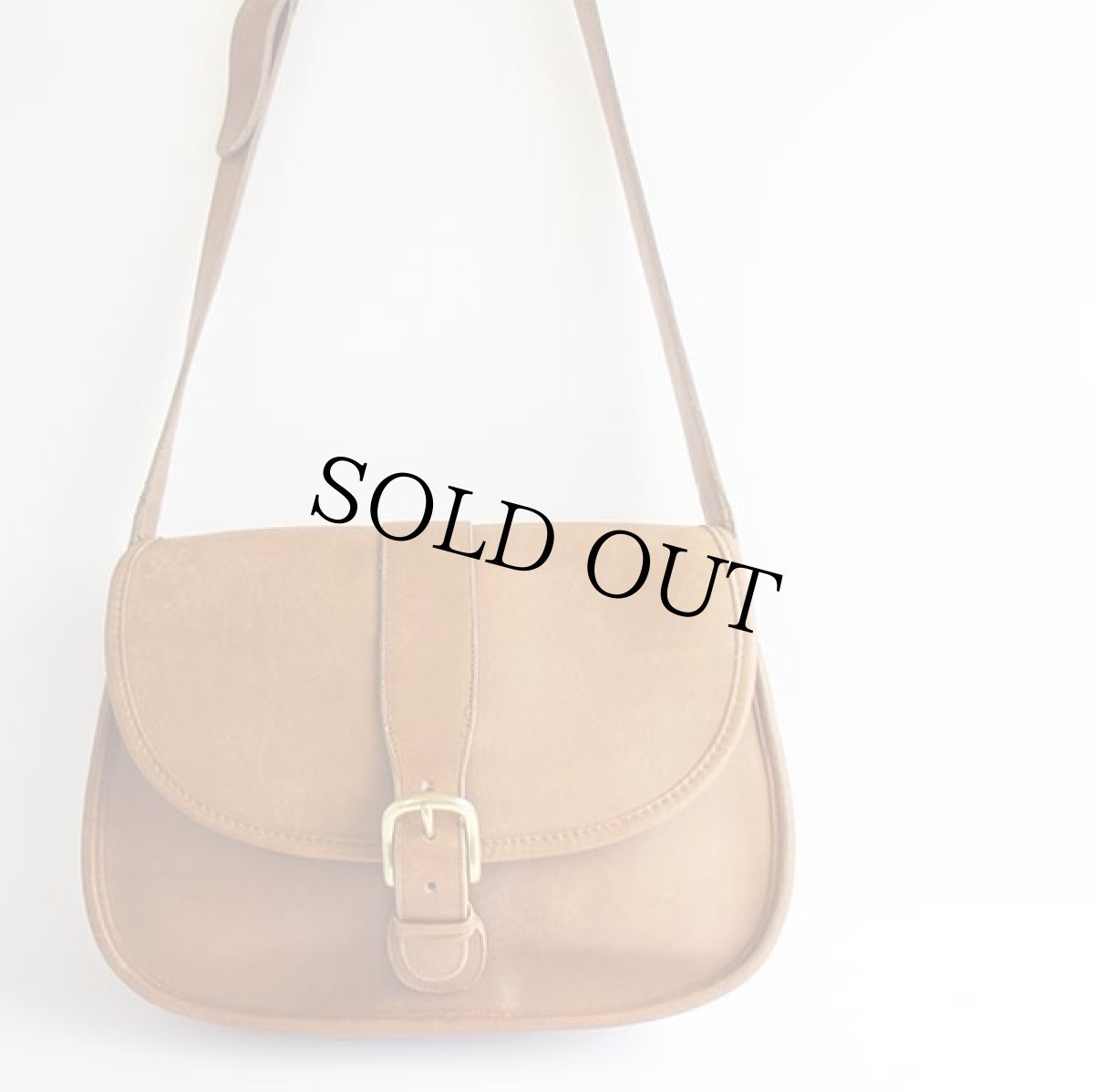 画像2: USA製 COACH オールド コーチ レザー ショルダーバッグ 茶★0143 (2)