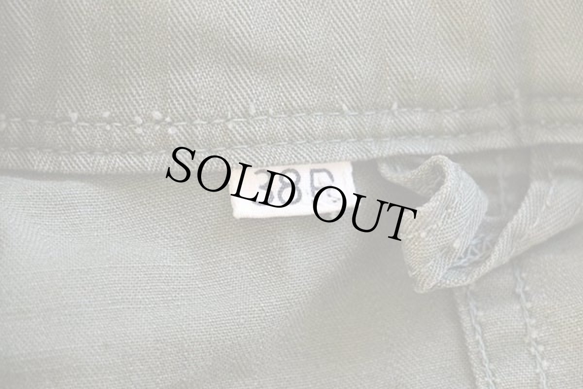 画像4: 40s 米軍 U.S.ARMY M-43 HBT ヘリンボーンツイル オールインワン オリーブドラブ 38R★E つなぎ (4)