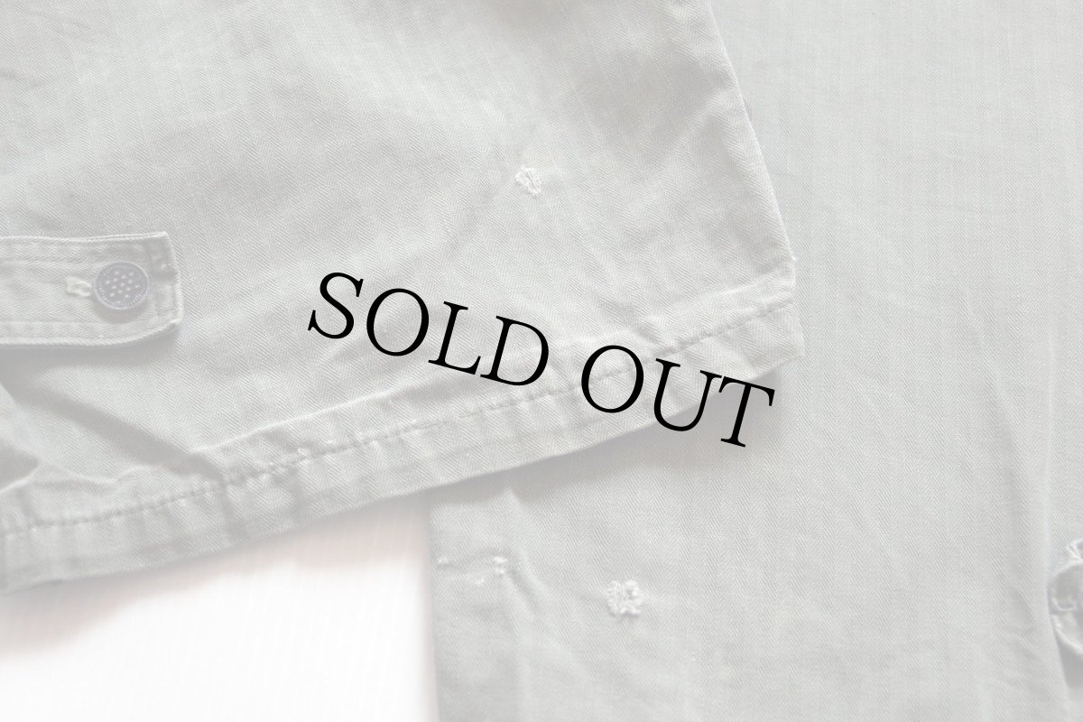 画像8: 40s 米軍 U.S.ARMY M-43 HBT ヘリンボーンツイル オールインワン 初期型 オリーブドラブ★つなぎ (8)