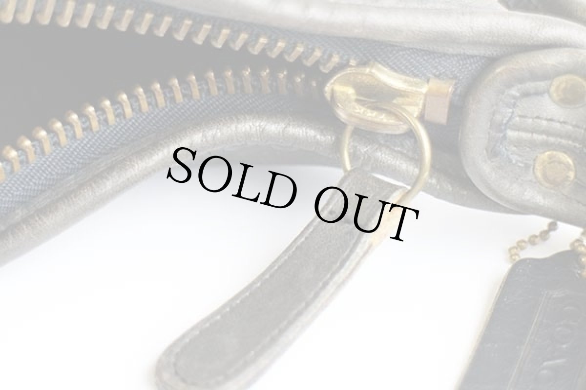 画像7: USA製 COACH オールド コーチ バケツ型 レザー ショルダーバッグ 黒★9953 (7)